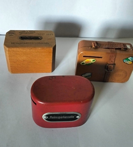 Vintage spardose - 3x,