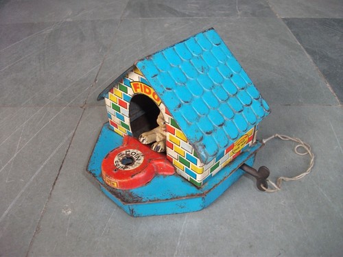Vintage aufziehen fein hund - vintage,