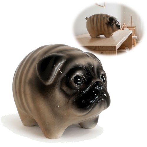 Keramik hunde spardose mops - keramik,