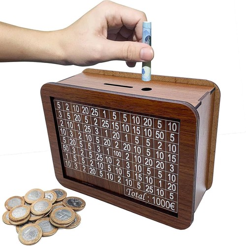 Spardose holz retro - spardose,