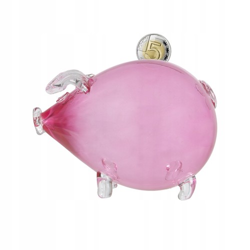 Großes rosa sparschwein aus - rosa,