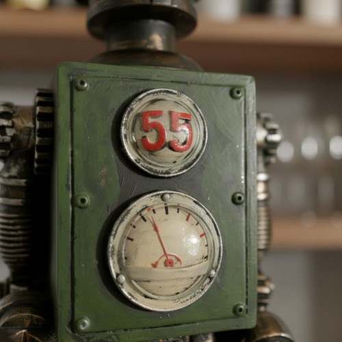 Roboterfigur vintage look - roboterfigur, vintage-look